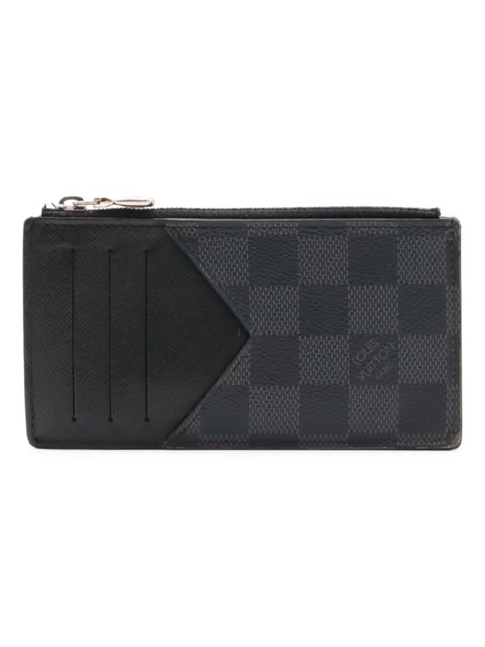 Louis Vuitton Damier Graphite Coin Card Holder Purse Case